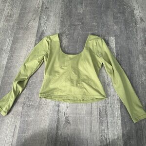 Fabletics Light Green Long Sleeve Top